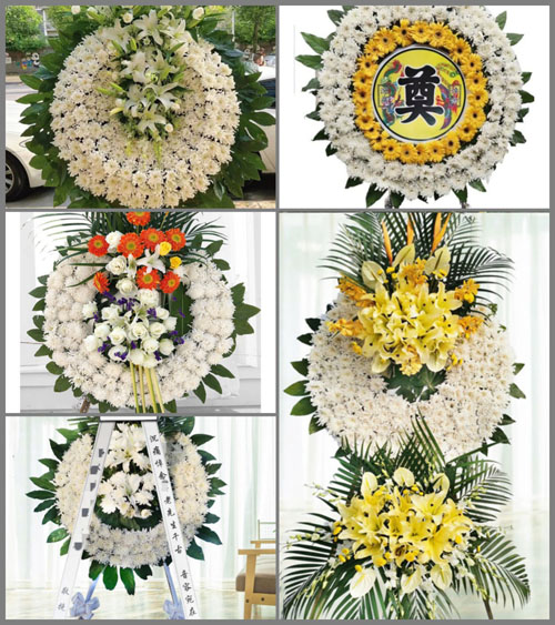 山东青岛即墨市灵山镇河南二村花圈速递